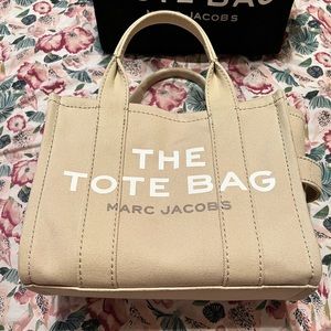 Marc Jacobs beige mini tote bag